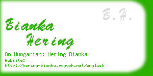 bianka hering business card